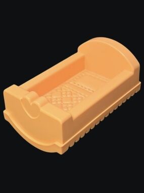 1990's Vintage Playskool Dollhouse Baby Bed Cradle Originally Pink